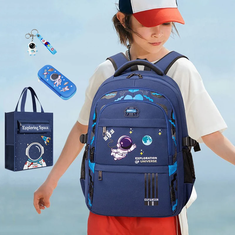 School Bags for Boys New 2023 Schoolbag Large Capacity Boys 2025 Printing School Backpack Set Rucksack Bagpack Kids Cute new Book Bags