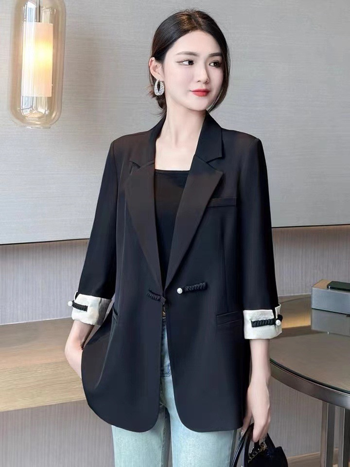 Womens Suits Blazers Blends Spring Autumn Blazer Women Fashion Long Sleeve Business Suits Women Work Office Casual Blazer Women Coats Woman Jacket 230