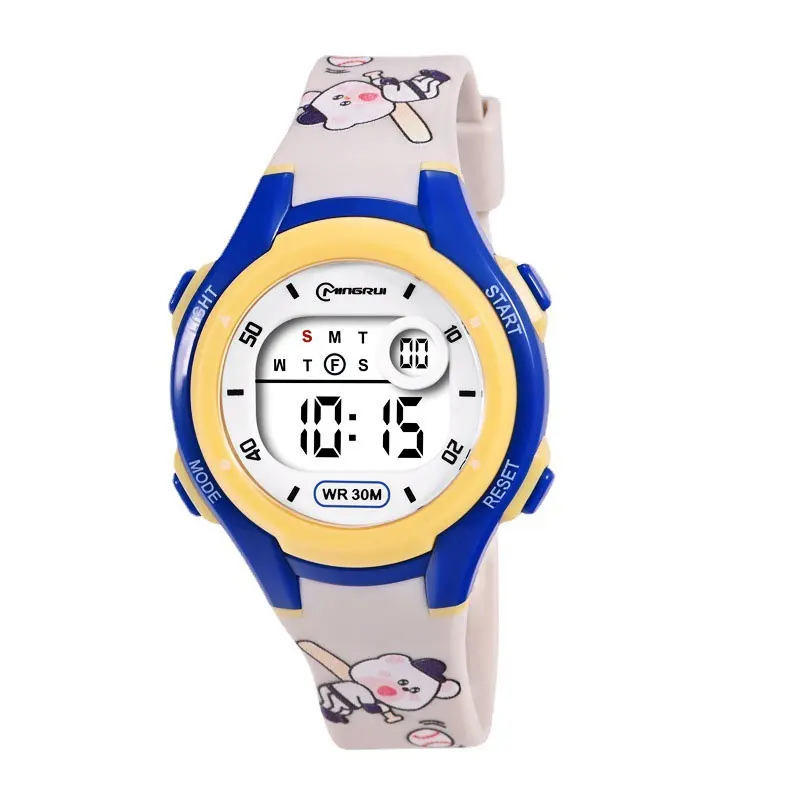 Watch Simple Print Sports Swimming Waterproof 2025 Alarm Clock LED new Electronic Watch Casual Boys Children's Watches