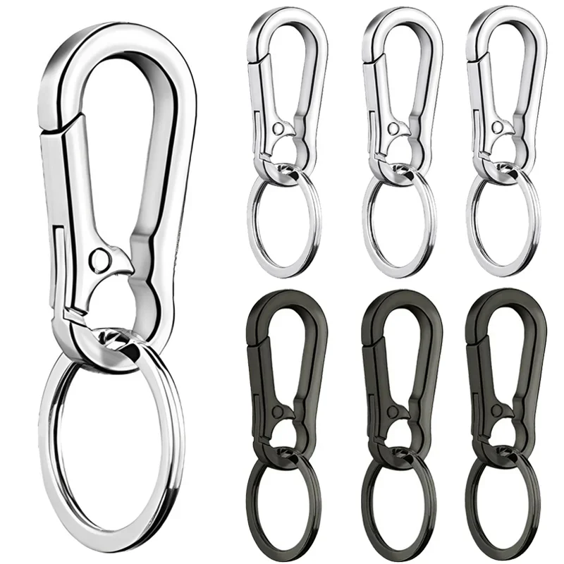 1/5PCS Gourd Buckle Keychain Climbing Hook Car Keychain Strong Carabiner Shape Keychain Accessories 2025 Metal new Vintage Key Chain Ring