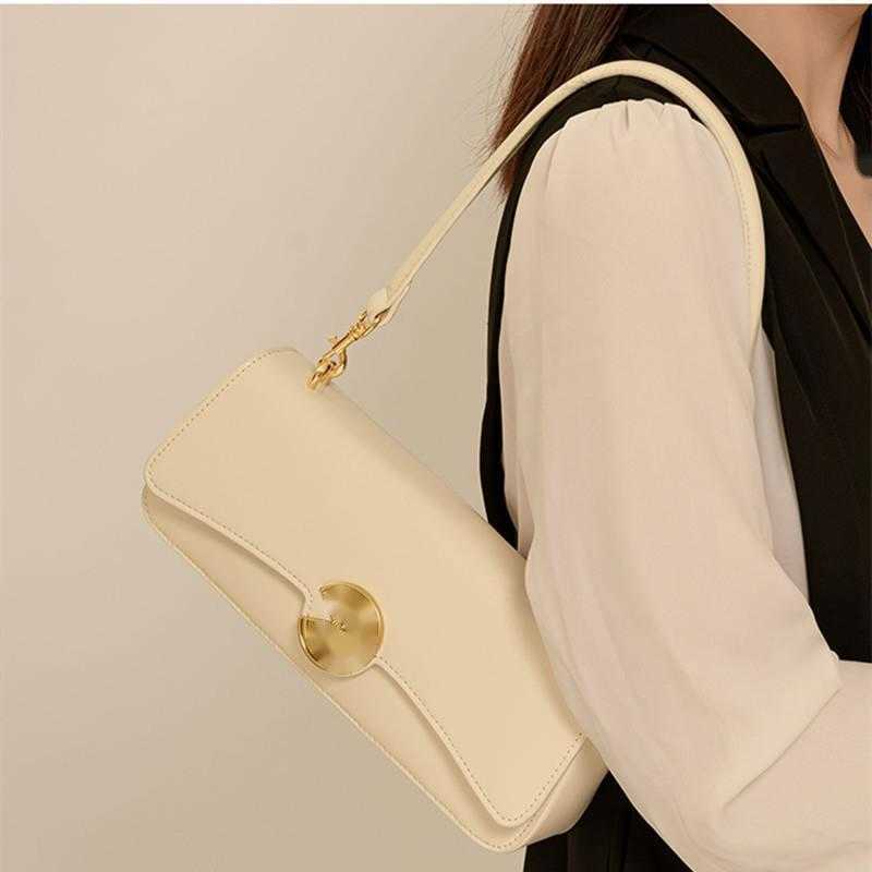 Shoulder Bags Underarm Tote Bag WoMens Leather Tote Bag Niche Diagonal Crossbody Bags Leather Single Shoulder WoMens Bag 241015