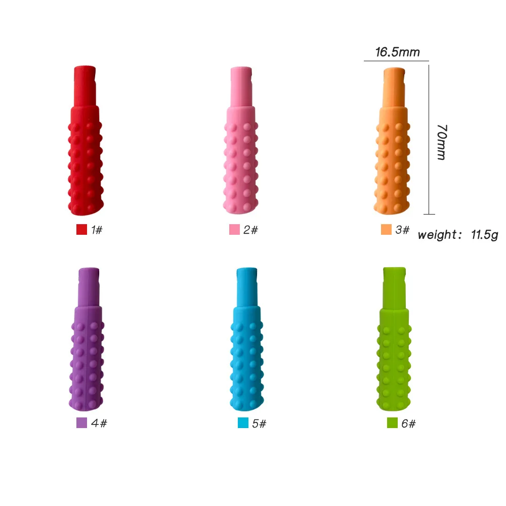 1 Pack Sensory Chewable Necklace Brick Chewy Kids Silicone Bite Pencil Tip Teeth Toy, 2025 Silicone Teeth for new Autistic Kids
