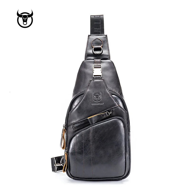 Genuine Leather Men Messenger Bag Casual Crossbody Fashion Mens Handbag men chest bag Male Shoulder 241029