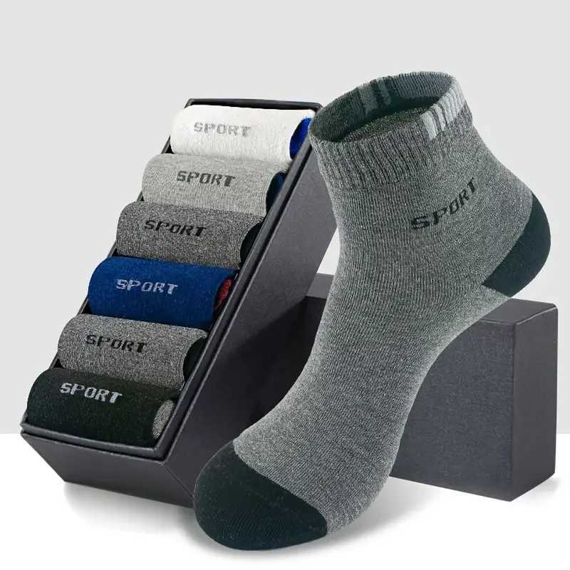 10pairs Men Anti-odor Breathable Sweat-absorbing Mid-calf Suitable For Outdoor Running LX241102