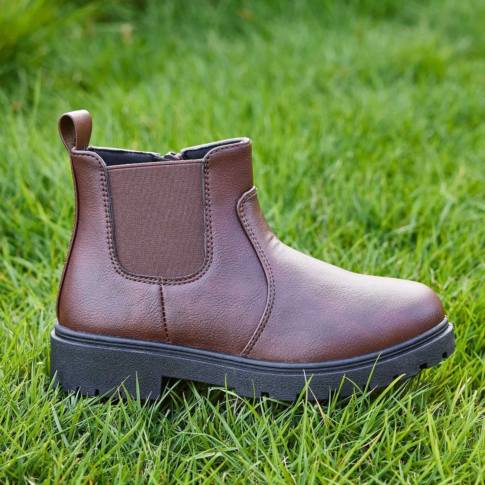 Childrens fashionable snow warm waterproof sliding boots for boys and girls M241102