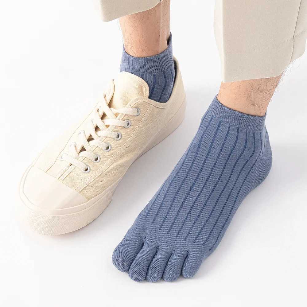 5 Pairs Summer Five Finger for Men Thin Cotton Toe with Separate Fingers Low Cut Ankle Sports high quality LX241102