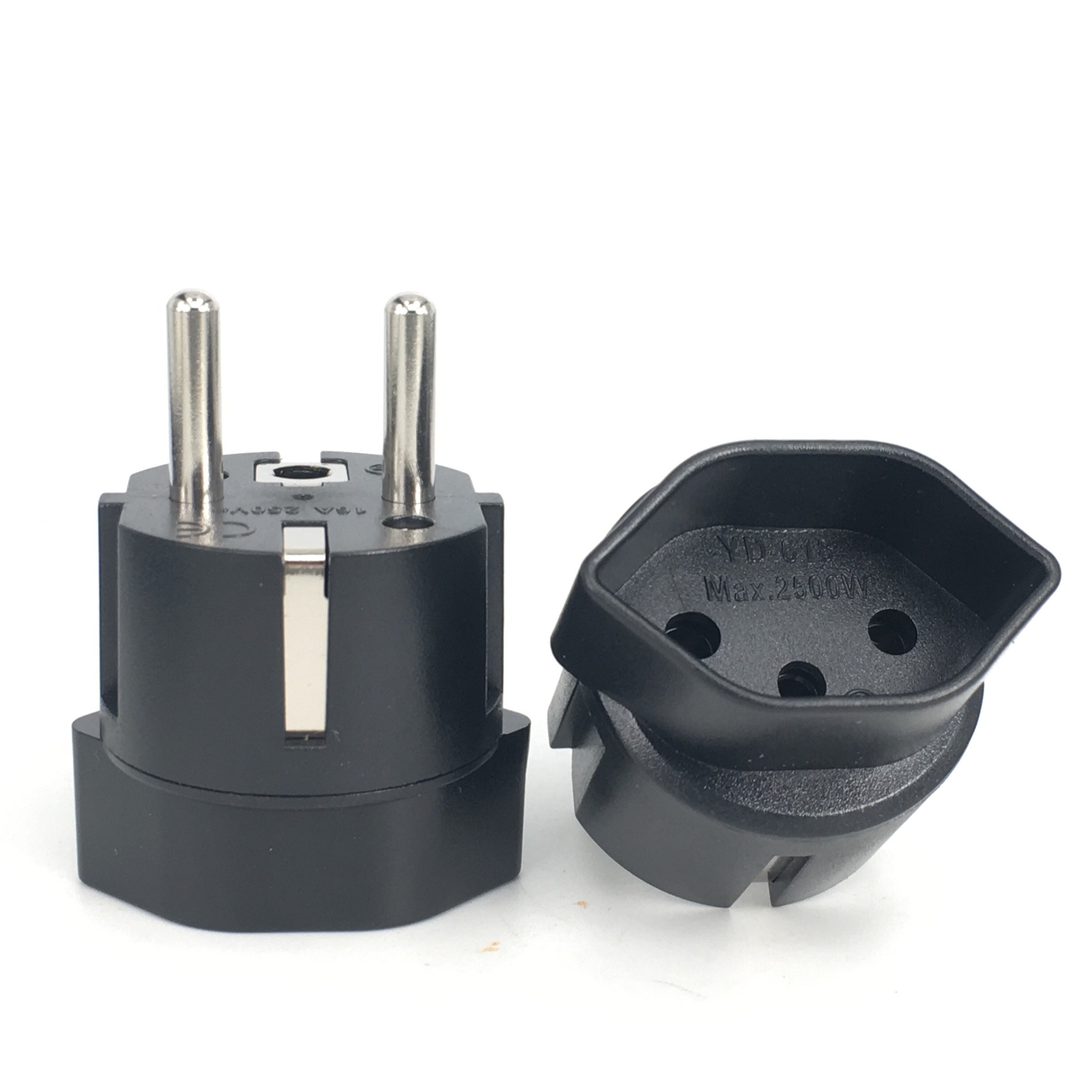 International Travel Adapter Socket Connector 10A 250V Power Converter for France Germany Swiss to European Plug Adapter