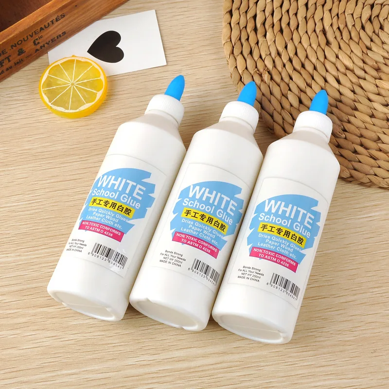 250ML Safe Non-toxi Liquid White Glue Student Kinds Handwork DIY Paper Adhesive Stationery Store School Office Supply Tool GL71