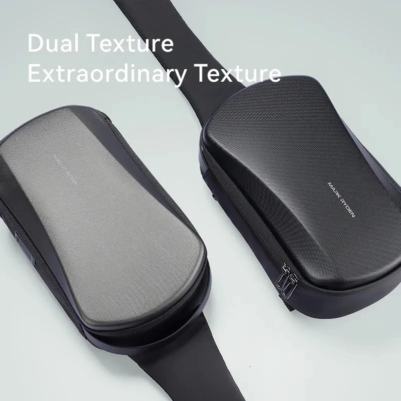 Mark Ryden Multifunction USB Crossbody Bag Shoulder Man TPU Waterproof Travel Sling Messenger Pack Chest for Male 241029