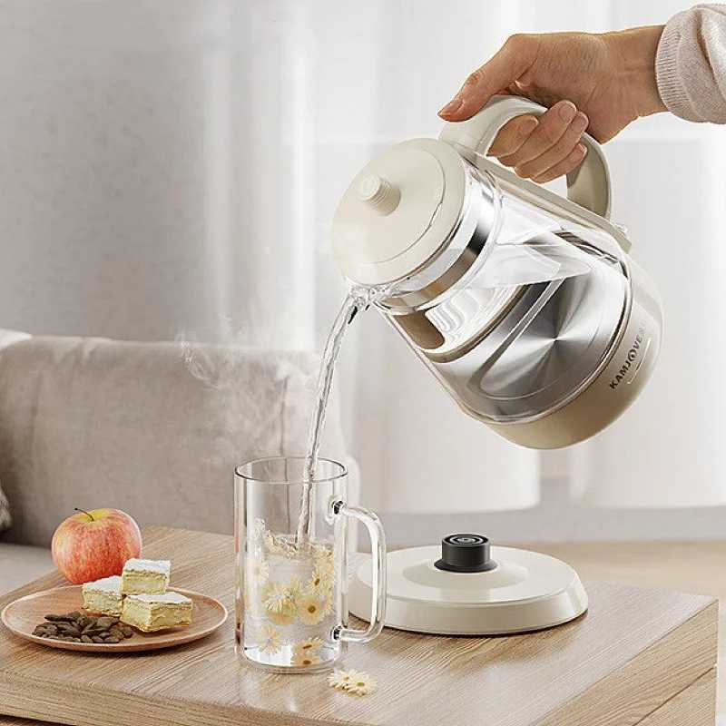 1000ml electric kettle high borosilicate boiling teapot Autatic keeps warm coffee pot Autatic power off 600W Y241102