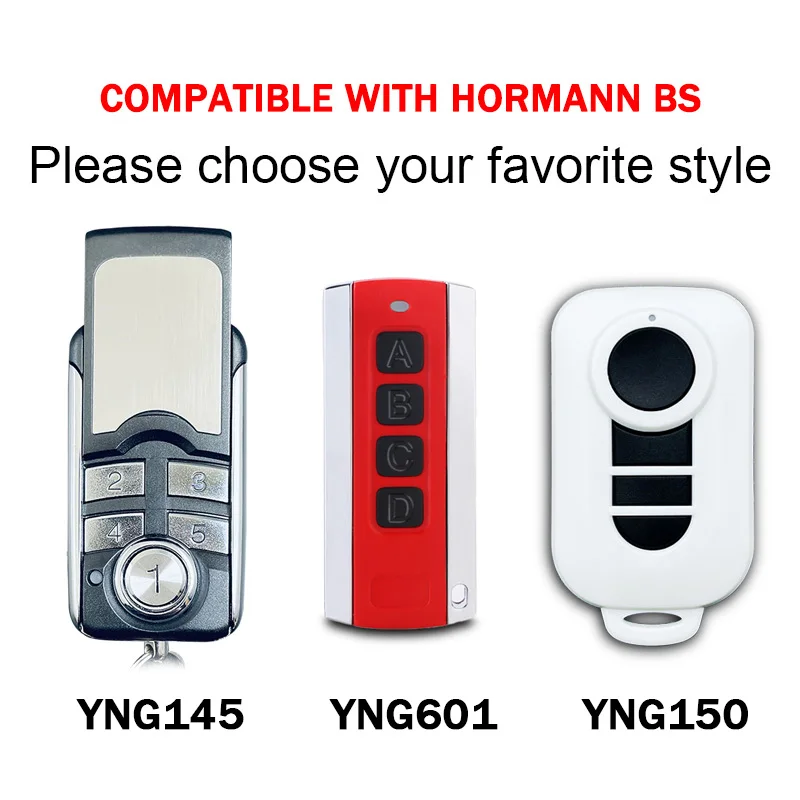 For HORMANN BiSecur 868.35MHz Remote Control Compatible With HORMANN HSE HS HSS HSP HSD 1 2 4 5 868 BS Garage Door Opener