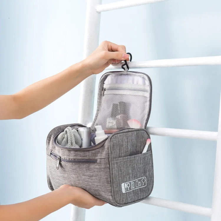 Travel organizer mens makeup bag makeup box bathroom toilet bag waterproof hook womens makeup bag 241031