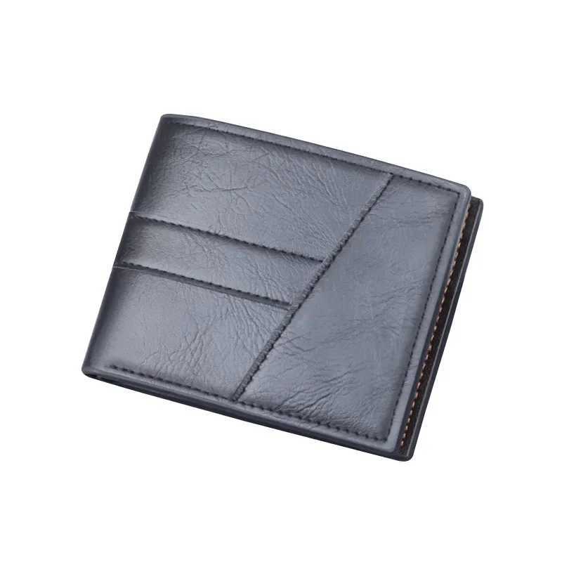 Wallet Mens PU Leather Purse for Men Wallets with Zipper Card Holder Coin Pocket Male Mey Bag ClassicXJ241111