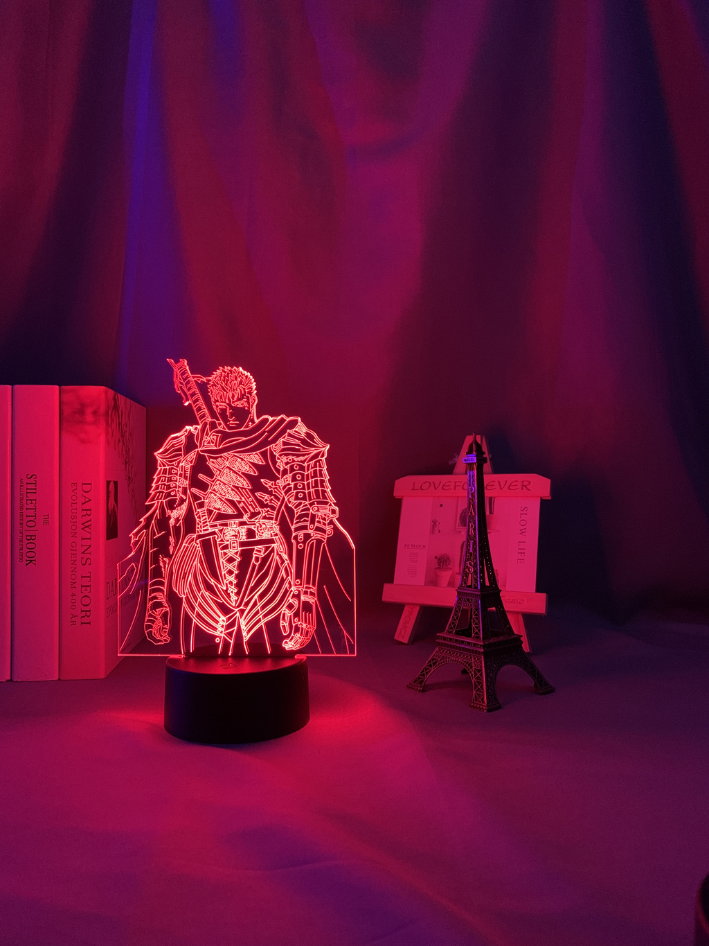 Anime Led Light Berserk Guts Figure for Bedroom Decorative Night Light Birthday Gift Kids Room 3d Table Lamp Manga Berserk