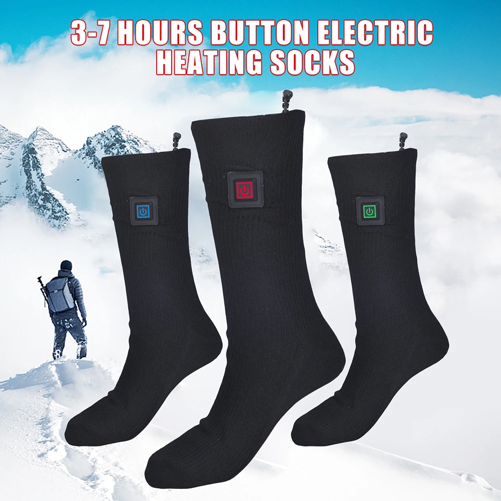 Winter Heated Socks Thermal socks Men's Women's Heating Foot Warmer Electric Socks Warm Socks Cycling Ski 3 Mode Heated