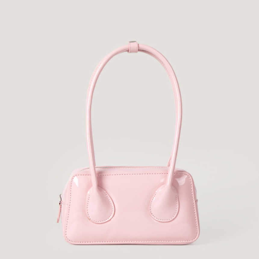 Shoulder Bags Korean Version WoMens Handbag With Niche Texture Simple Shiny Single Shoulder Armpit Tote Bag Versatile Commuting Small Square Bag 24101