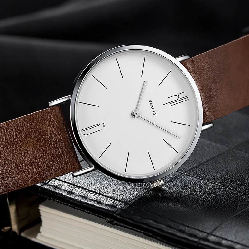 New Men's Watch Minimalist Modern Creative Quartz Watch For Men UltraThin Leather 2025 Casual Male new Wristwatch Clock Relogio Masculino