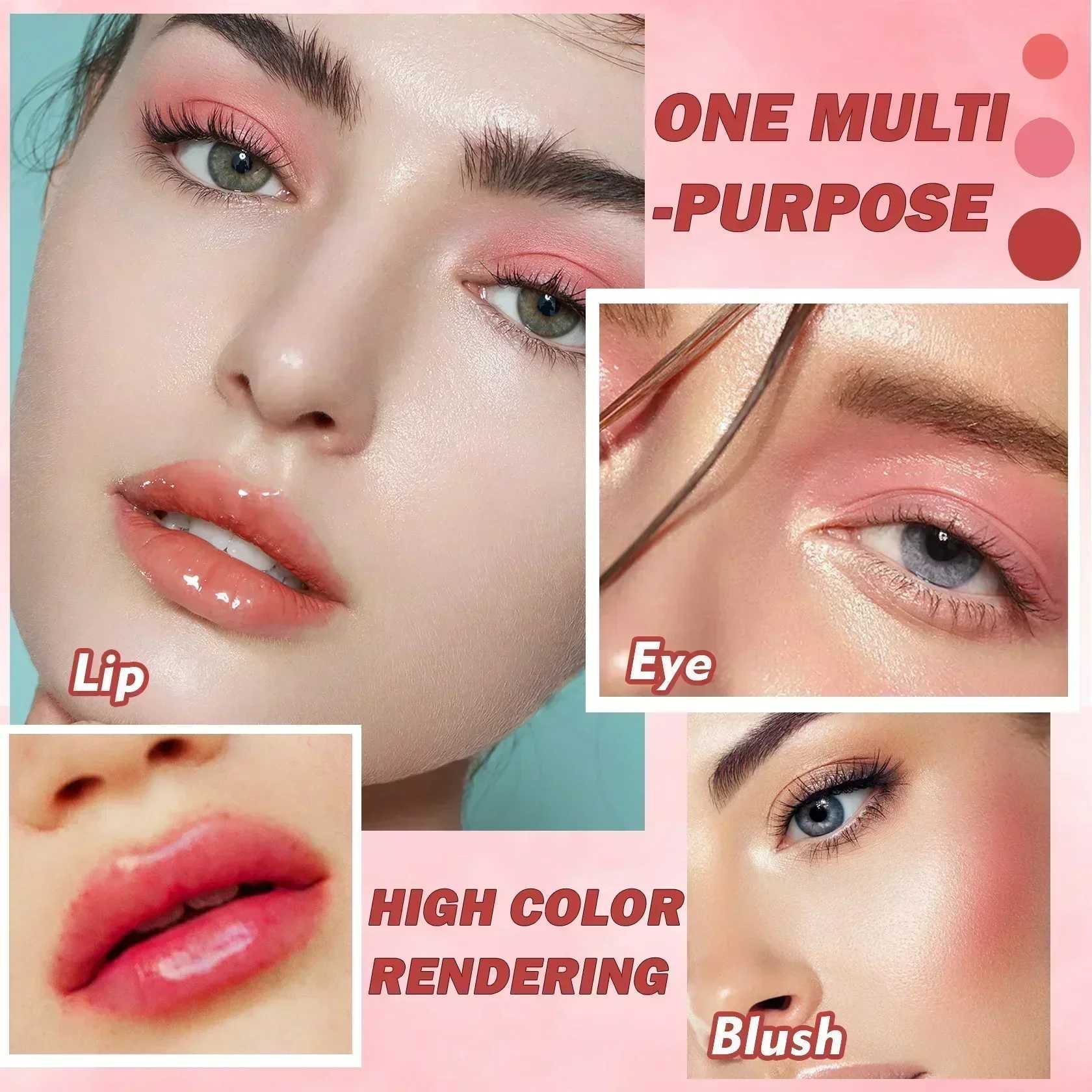 Full color lipstick matte mirror lipstick waterproof lipstick non stick cup long-lasting cheek eye lip color cosmetics W241101