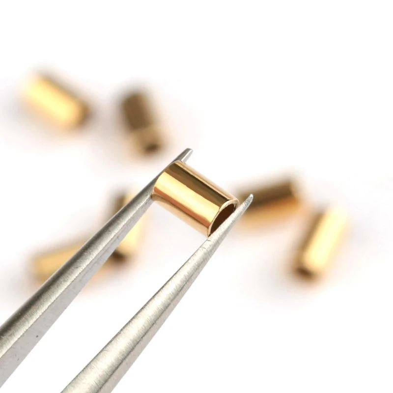 10PCS 14K gold new filled Crimp & End Beads 2025 2mm 1.6mm 14K gold Crimps 14k gold filled End Beads for Jewelry Making Jewelry Findings