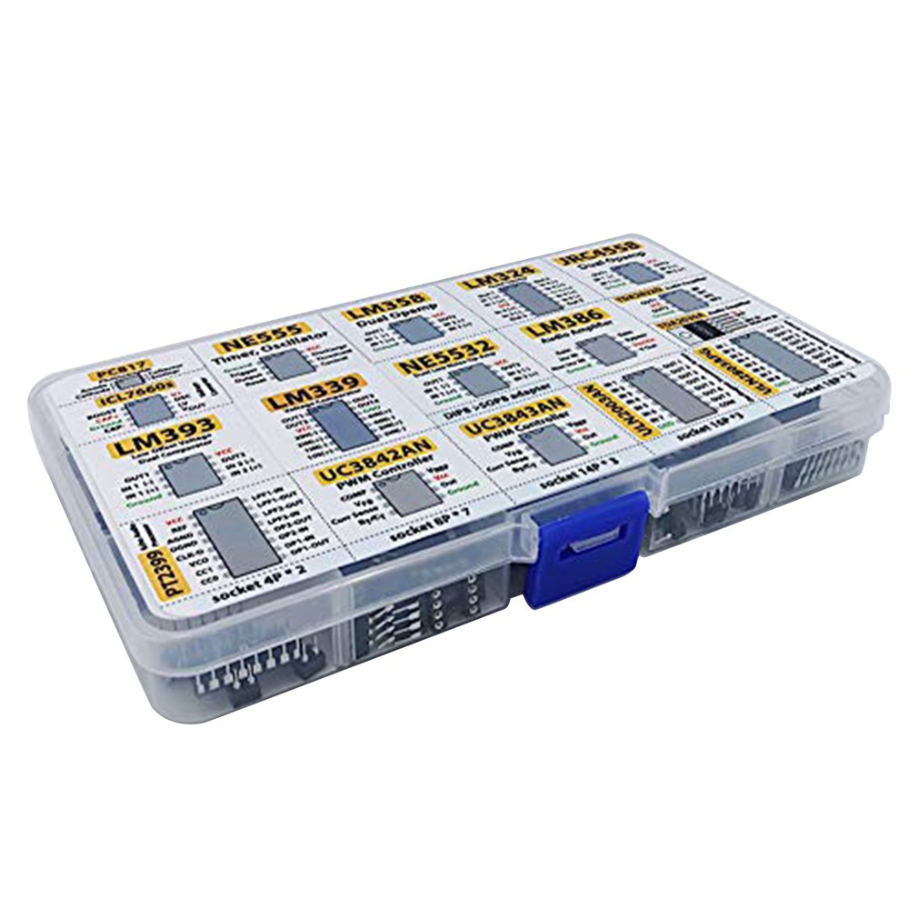 150 Pcs Opamp Oscillator Timer Optocoupler IC Pwm IC Chip Assortment Operational Amplifier PC817 NE555 LM358 LM324 JRC4558