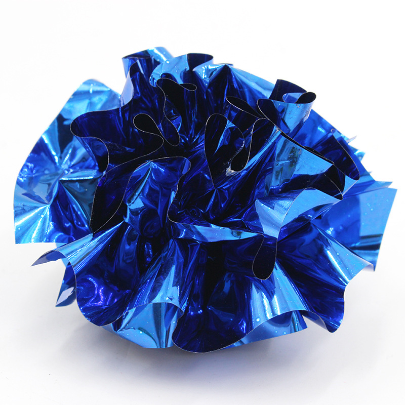 12Pcs/Pack Cat Toys Mylar Crinkle Ball Ring Paper Sound Toy for Cats Kitten Interactive Pet Cat Supplies Multicolor