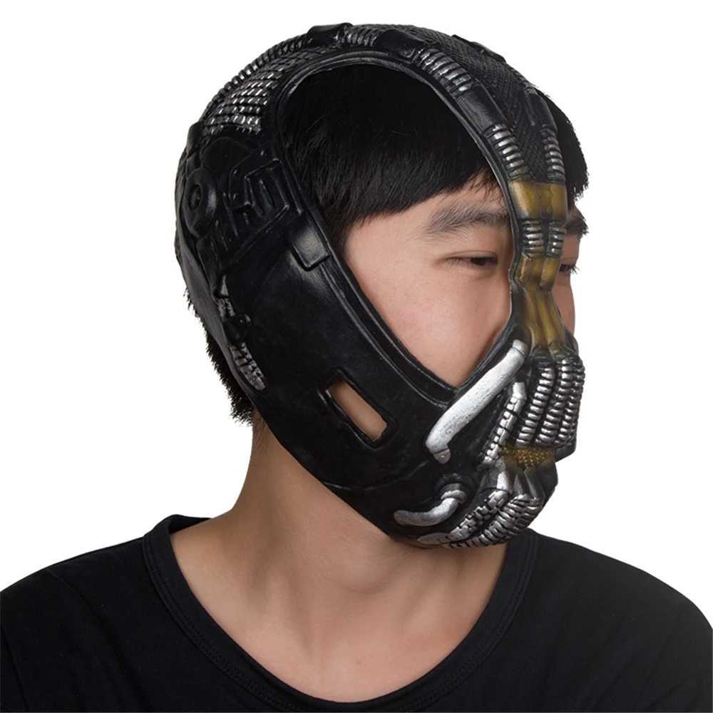 Bain Mask Cosplay Dark Knight Adult Size Helmet Halloween Party Cosplay Horror Prop Movie Horror Mask Y241101