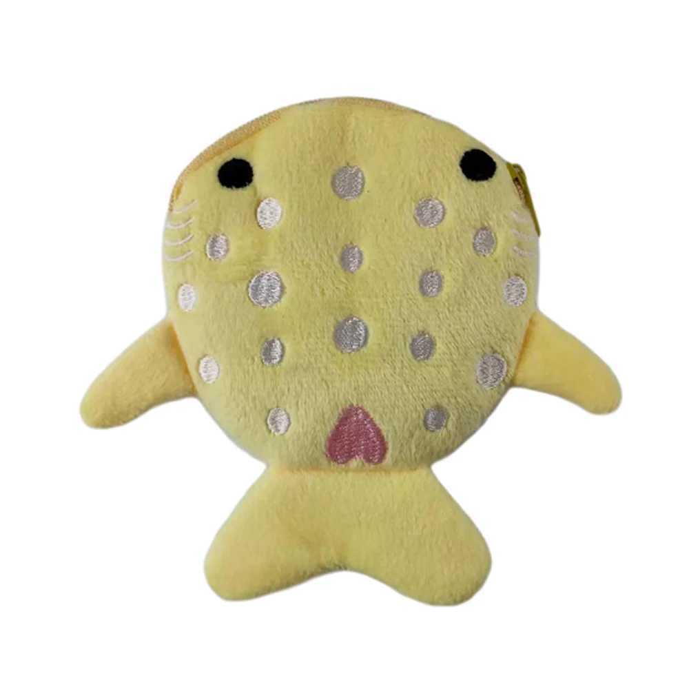 Cute Carto Shark Coin Purse Zipper Plush Women Wallet Coin Bag Headphe Key Data Cable Storage Bag Earphe Cover Coin PouchXJ241111
