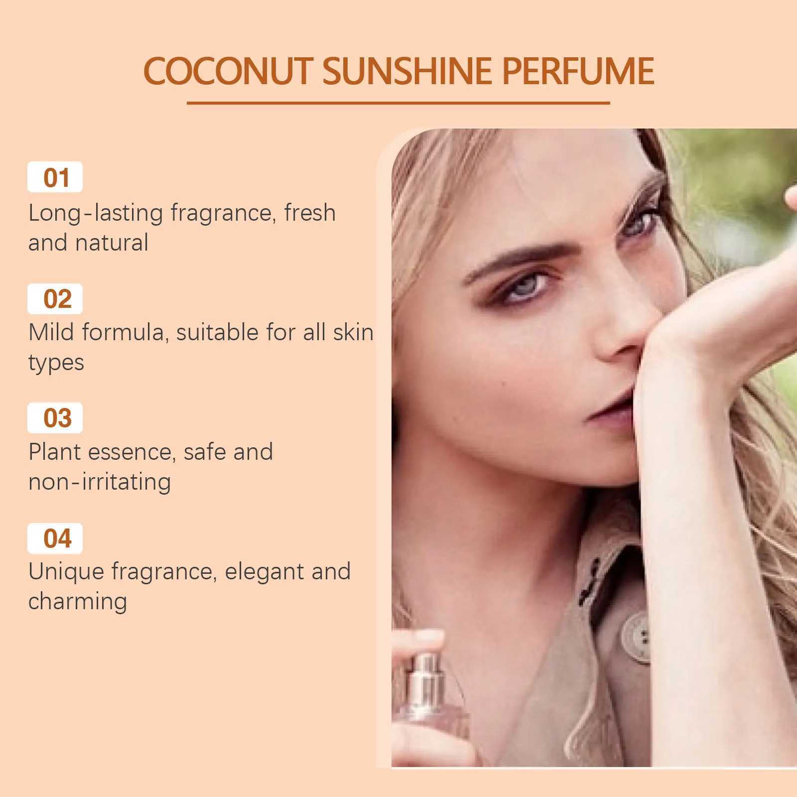 Coconut perfume lasting fruit fragrance improves intimate partner attracts more female pheromone perfumeW241102
