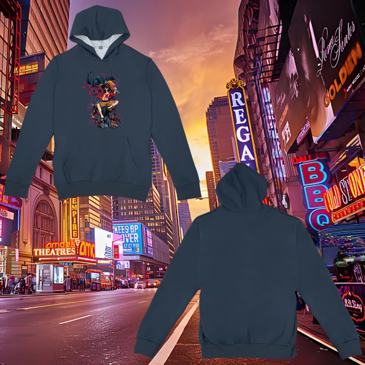 DIY Customized Hoodie For Man Hooded Collar Long Sleeves Warm Men's Hooded Sweatshirt Anime Oversized US Size Tops Outdoor Velvet Thick