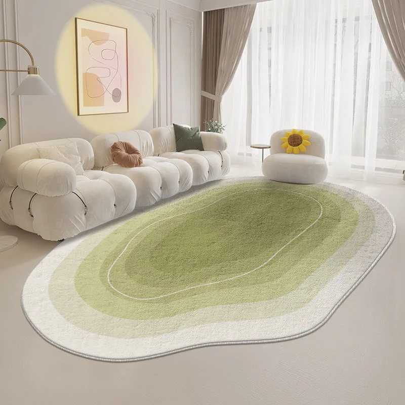 VIKAMA 1PC Small Fresh Shape Cloud Imitation Cashmere Cat Feeling Living Room Rug Tea Table Sofa Cushion Bedroom Bed RugXJ241101