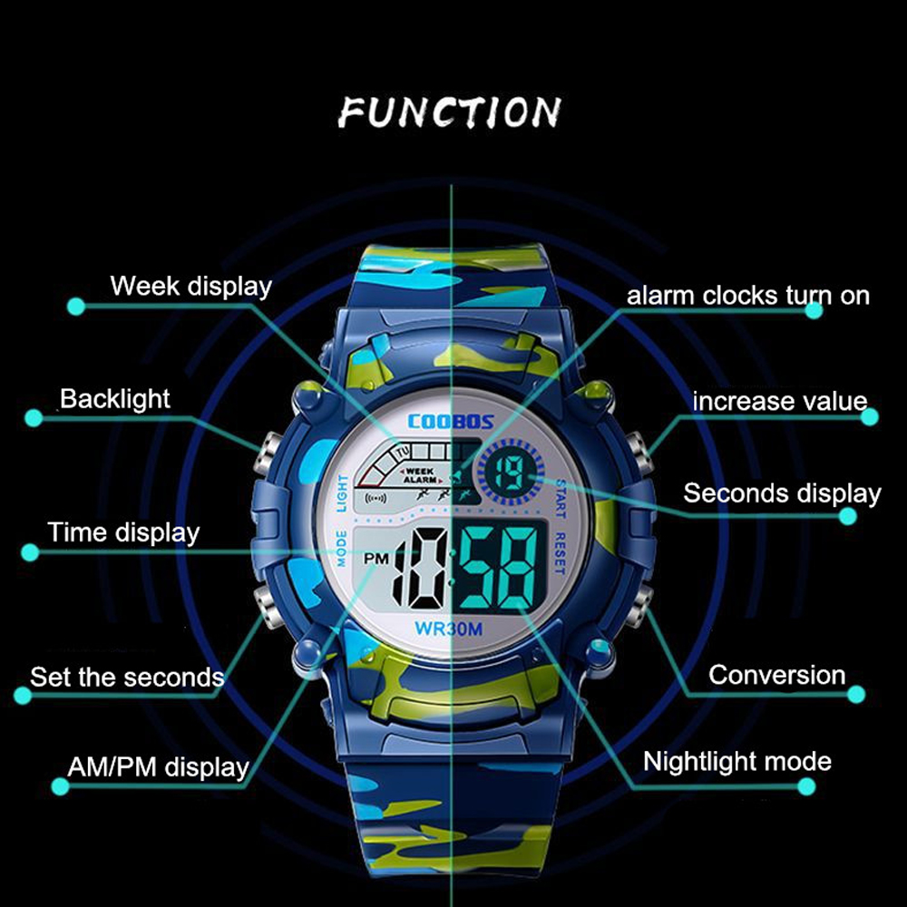 New 2025 Watch For Child Boy new Girl Sport Kids Watches Alarm Date Luminous Digital Waterproof Watches Student Electronic Clock