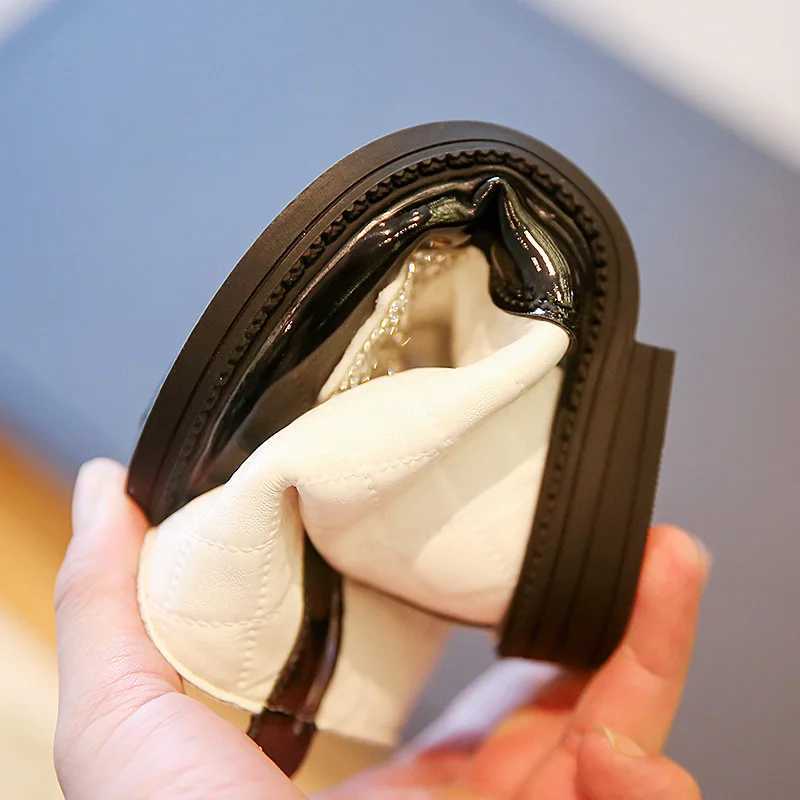 Fashion girls childrens leather shoes autumn and winter bow childrens boots size 26-36 M241102