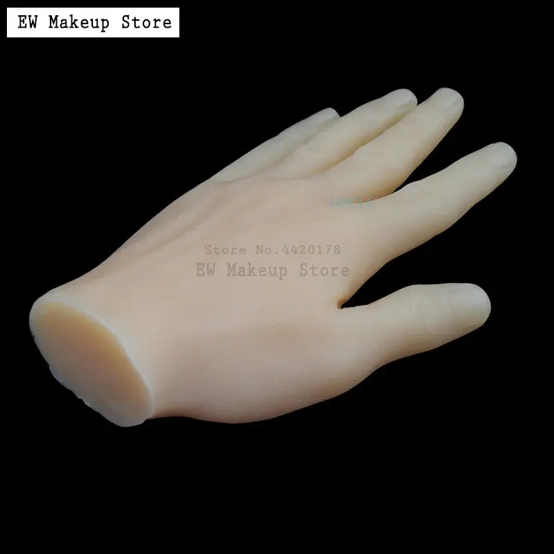 1PCS 3D Silicone Tattoo 2025 Practice Left/Right Hand Arm Makeup Practice Fake Hand Skin Supply for Tattoo Beginners new Training Tools