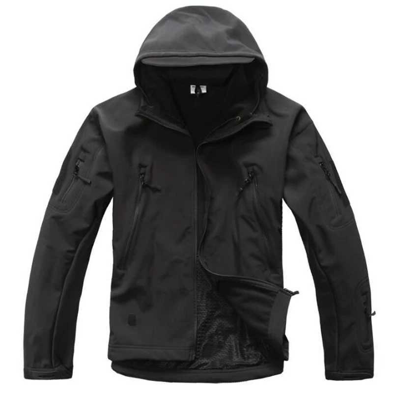 Lurker leather soft shell outdoor tactical jacket waterproof and windproof Tadcamo hunting camouflage Flce warm clothing W241102