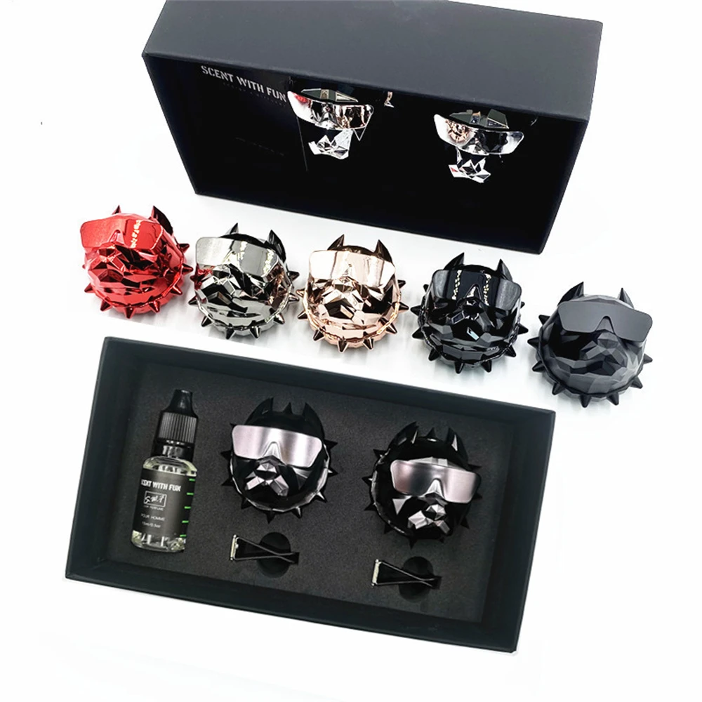 Vehicle Air Freshener Bulldog Fragrance Perfume 2025 new Car Scent Diffuser Car Fragrance Bulldog Air Fresheners