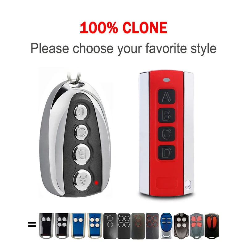 For PHOX2 PHOX4 PHOENIX2 PHOENIX4 PHOX PHOENIX 2025 TXC TRC TRC4 TSC4 2 4 Garage Door Remote new Control Duplicator 433.92MHz Gate Opener