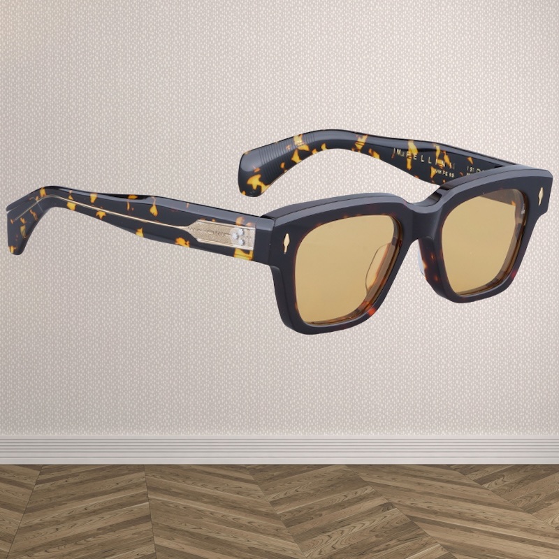 JMM Fellini Acetate Sunglasses Designer Brand Japan Style 51-21 Square Men Handmade Women Vintage Eyeglasses with Case TOP Quality High Thick Retro Vi
