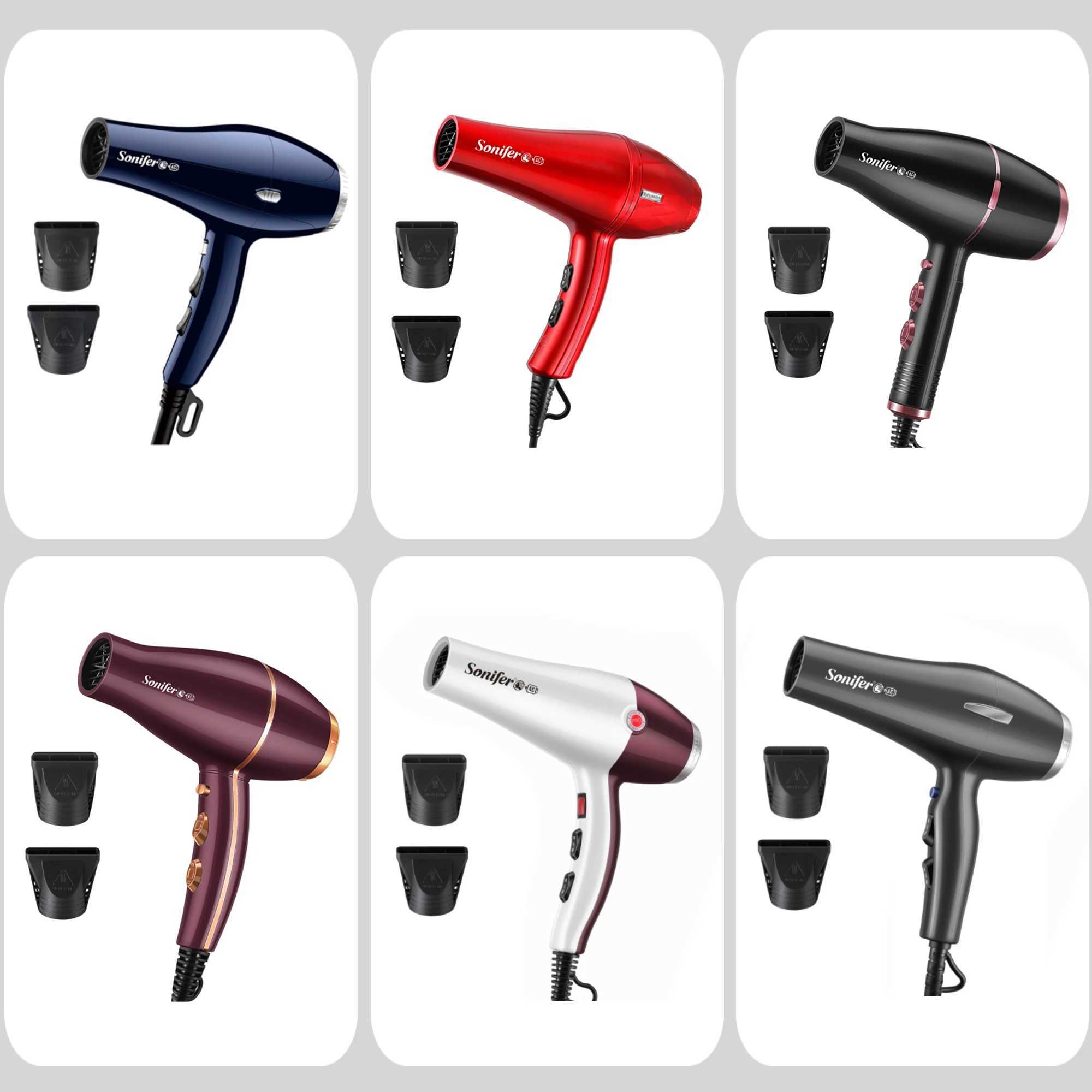 Hair Dryers Professional Hair Dryer For Household 2000W Electric Mute Hot/cold Strong Wind Fast Hair Dryer Portable Sonifer 240401