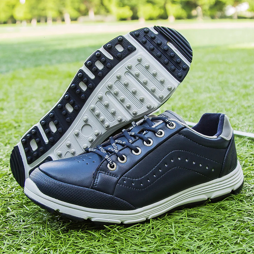 Waterproof Shoes Red Black Outdoor Light Weight Quality Golf Men Comfortable Walking Gym Sneakers 02c37