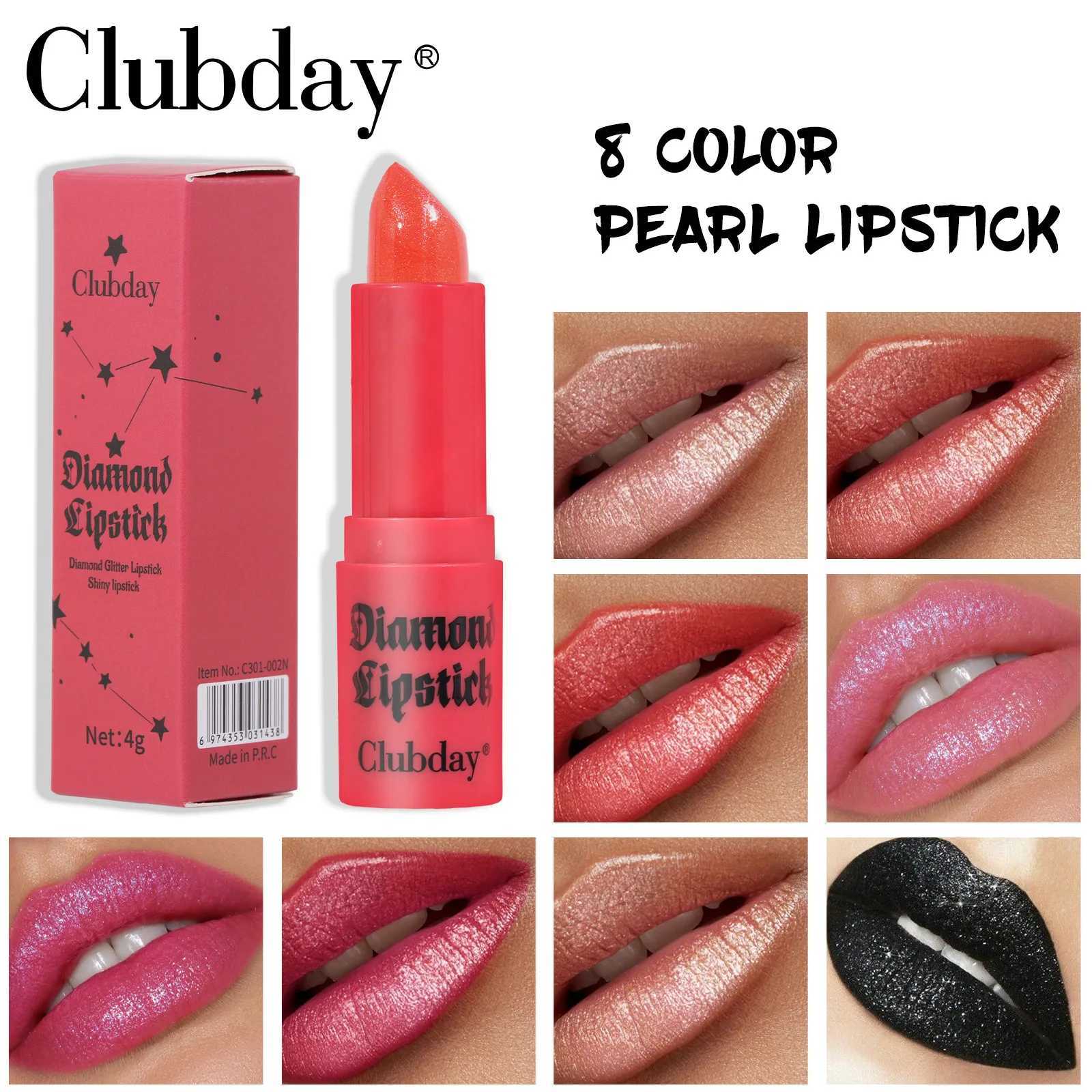Clubday 8-color velvet lip gloss lipstick fadeless non stick cup pearl diamond lipstick W241101