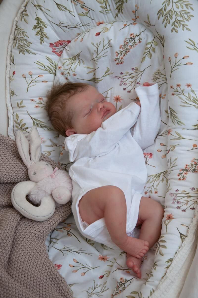 NPK 18inch Newborn Baby Size Rosalie Reborn Doll premium Make-up Handmade 3D Skin Top Quality Collectible Art Doll