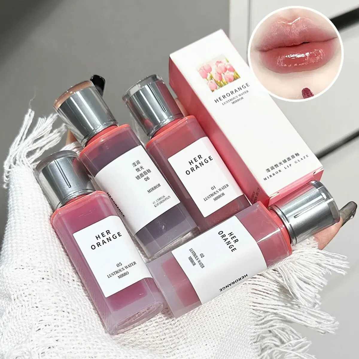 HERORANGEYINGRUN YueguangLip Glossy Non stick Cup lipstick Lasting Waterproof lipstick Matte Lipstick Fair Price lipstick W241101