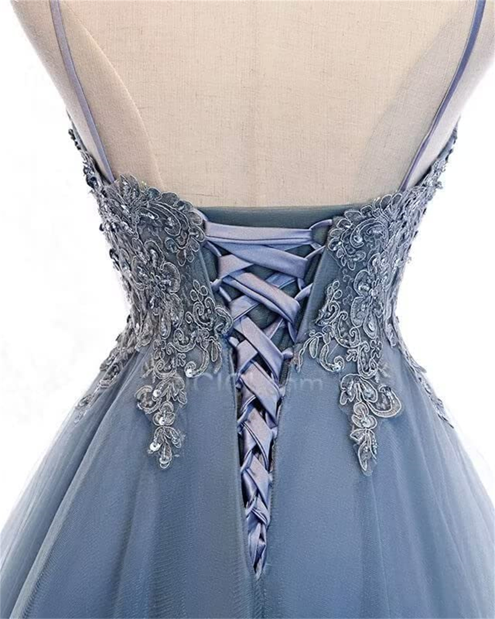 Short Homecoming Dresses Deep V-Neck Appliques Sequins Beading Tulle Lace-up Ball Gown Cocktail Formal Occasion Cocktail Prom Party Graudation Gowns H