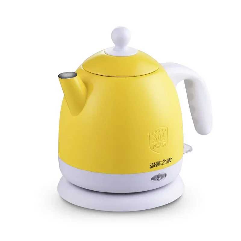 Hot dip galvanized electric kettle hot water boiler stainless steel pot 1L mini travel teapot milk heater Y241102
