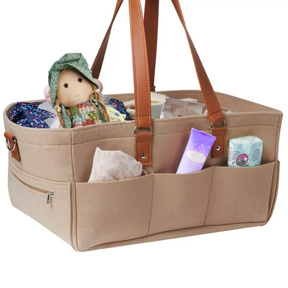 Baby Diaper 2025 Caddy Organizer Portable Holder Bag for new Changing Table and Car, Nursery Essentials Storage bins 38 * 26 * 23cm