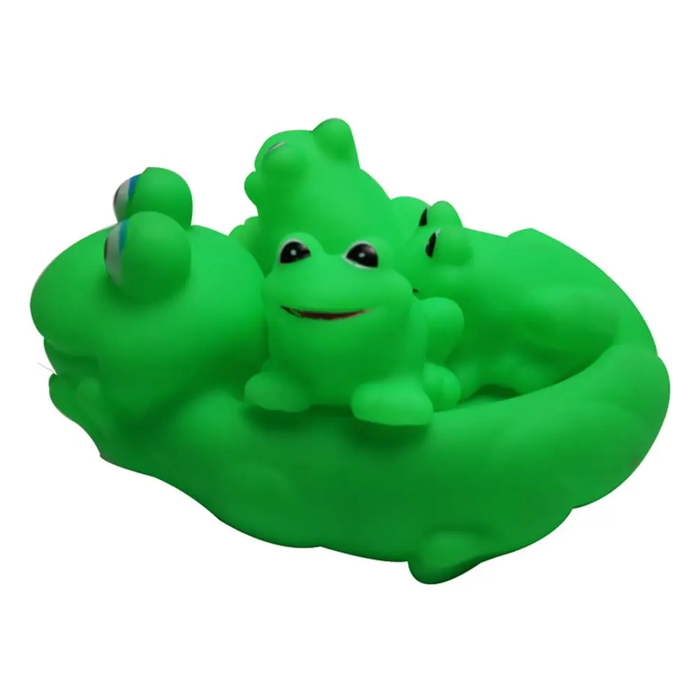 Toys 2025 Bath Babyfrogs Shower Frog Toy Kidsbathtub Toddlers Bathing Float Rubber new Mini Floating Sets Children Aking Shaped Taking