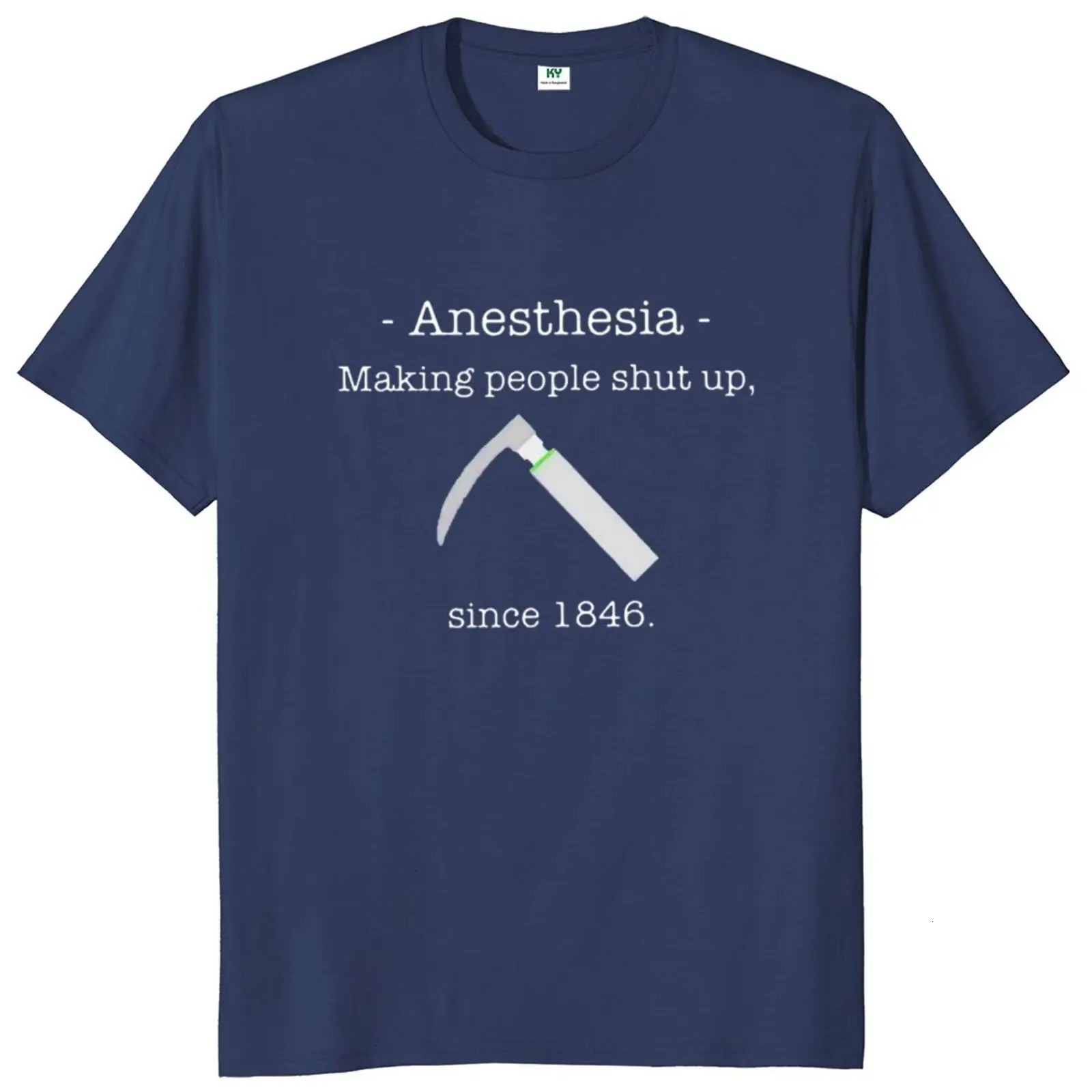 Anesthesia Making People Shut Up T Shirt Doctor Anaesthetist Gift Short Sleeve Summer 100 Cotton Unisex Tshirts EU Size 240315