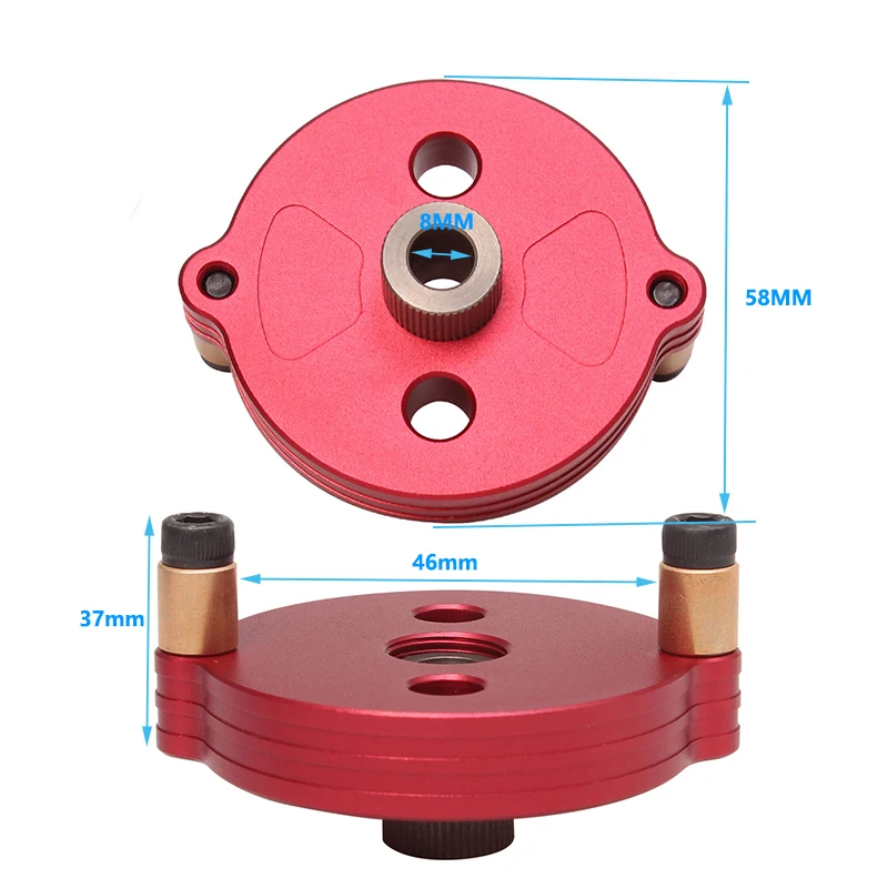 2-10mm Bushing Dowel Jig Kit 2025 new Self Centering Vertical Drill Guide Locator Woodworking Aluminum Alloy Pocket Hole Puncher