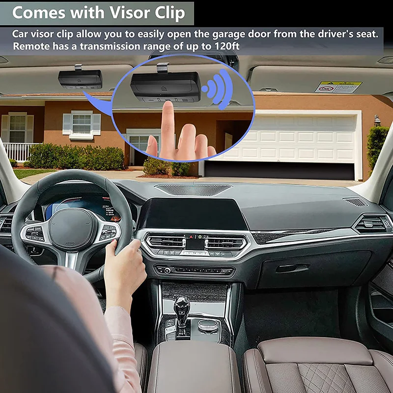 Garage Door Remote Control AUTO SCAN 2025 Multi Frequency Duplicator 280-868MHz Multi Brand 433.92MHz Fixed Rolling new Code Gate Opener
