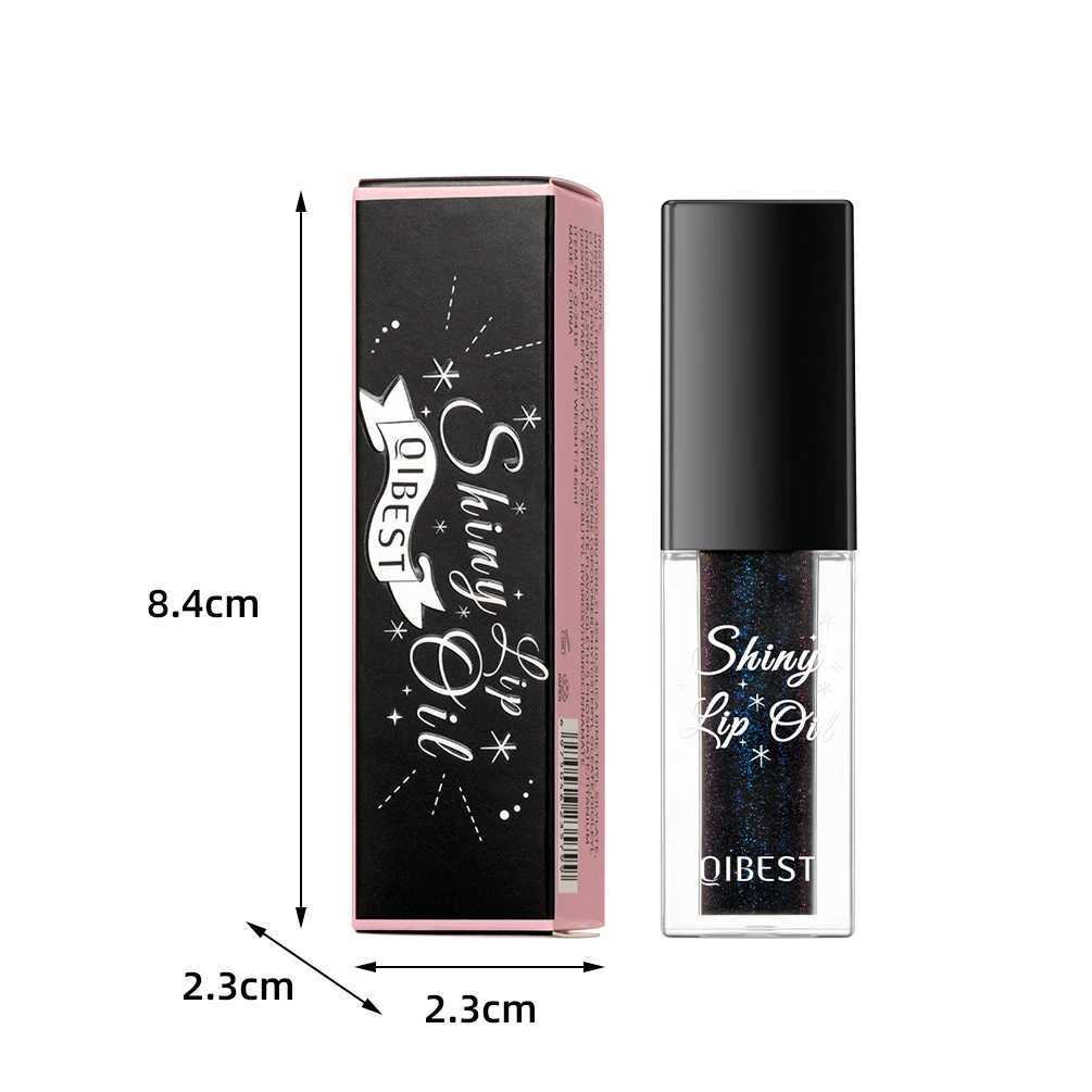 QIBEST Moisturizing Color Changing Lip Oil Glossy lipstick Makeup Shiny Black Lip Color Coloring lipstick Care Cosmetics W241101